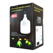 Лампа кемпінгова, 50Вт, акумуляторна, з USB зарядкою та гачком